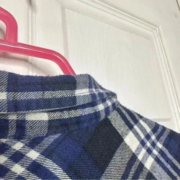Wind River Button Up Plaid Shirt Front Pockets Blue / White / Black Size XL - Picture 12 of 16